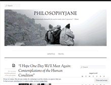 Tablet Screenshot of philosophyjane.com